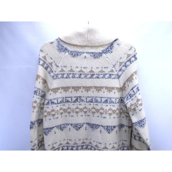 Eddie Bauer 'Grandpa' Tribal Knit Cardigan Women Size XL Wool Blend Front Pocket - Picture 8 of 10
